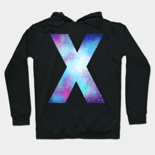 Letter X galaxy Hoodie